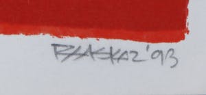 Niet of onleesbaar gesigneerd - Zeefdruk, Roze kopen? Bied vanaf 1!