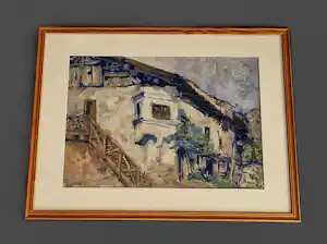 Johannes Lohr - omstreeks 1910 impressionistisch geschilderd olieverf - gesigneerd verkocht voor € 52!