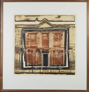 Anne Huitema - Ets en aquatint, Gevel - Ingelijst kopen? Bied vanaf 35!
