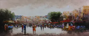 Henry Brand - Acryl op doek, Stedentrip kopen? Bied vanaf 150!