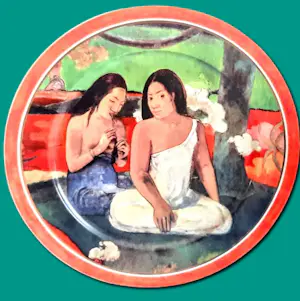 Porzellanfabrik W. Goebel - 2 Wandteller Artis Orbis Paul Gauguin Arearea und Deux Tahitiennes 90er Jahre kopen? Bied vanaf 58!