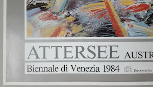 Christian Ludwig Attersee - Original Ausstellungsplakat Biennale Venedig Venezia 1984 kopen? Bied vanaf 40!
