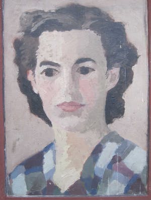 Niet of onleesbaar gesigneerd - Portret van een jonge vrouw kopen? Bied vanaf 10!
