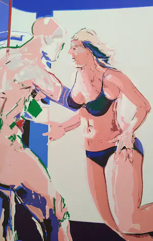Niet of onleesbaar gesigneerd - Dame in bikini kopen? Bied vanaf 1!
