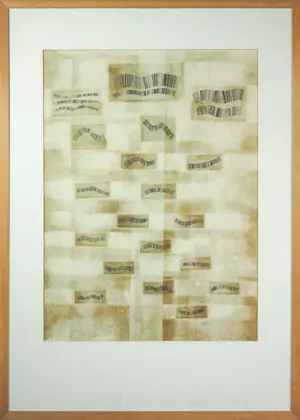 Gerard Spaan - en anderen, Lot van 8 abstracte kunstwerken in diverse technieken - Ingelijst kopen? Bied vanaf 100!