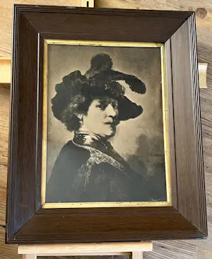 Rembrandt van Rijn - Tronie van een man met gevederde baret kopen? Bied vanaf 50!