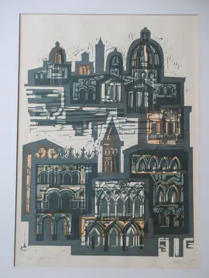 Akke Sins - Venetië - Kleurenlitho kopen? Bied vanaf 1!