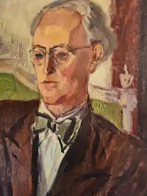 Johan Buning - Amsterdamse autodidact - olieverf - portret van vader - 1920 - gesigneerd verkocht voor € 45!