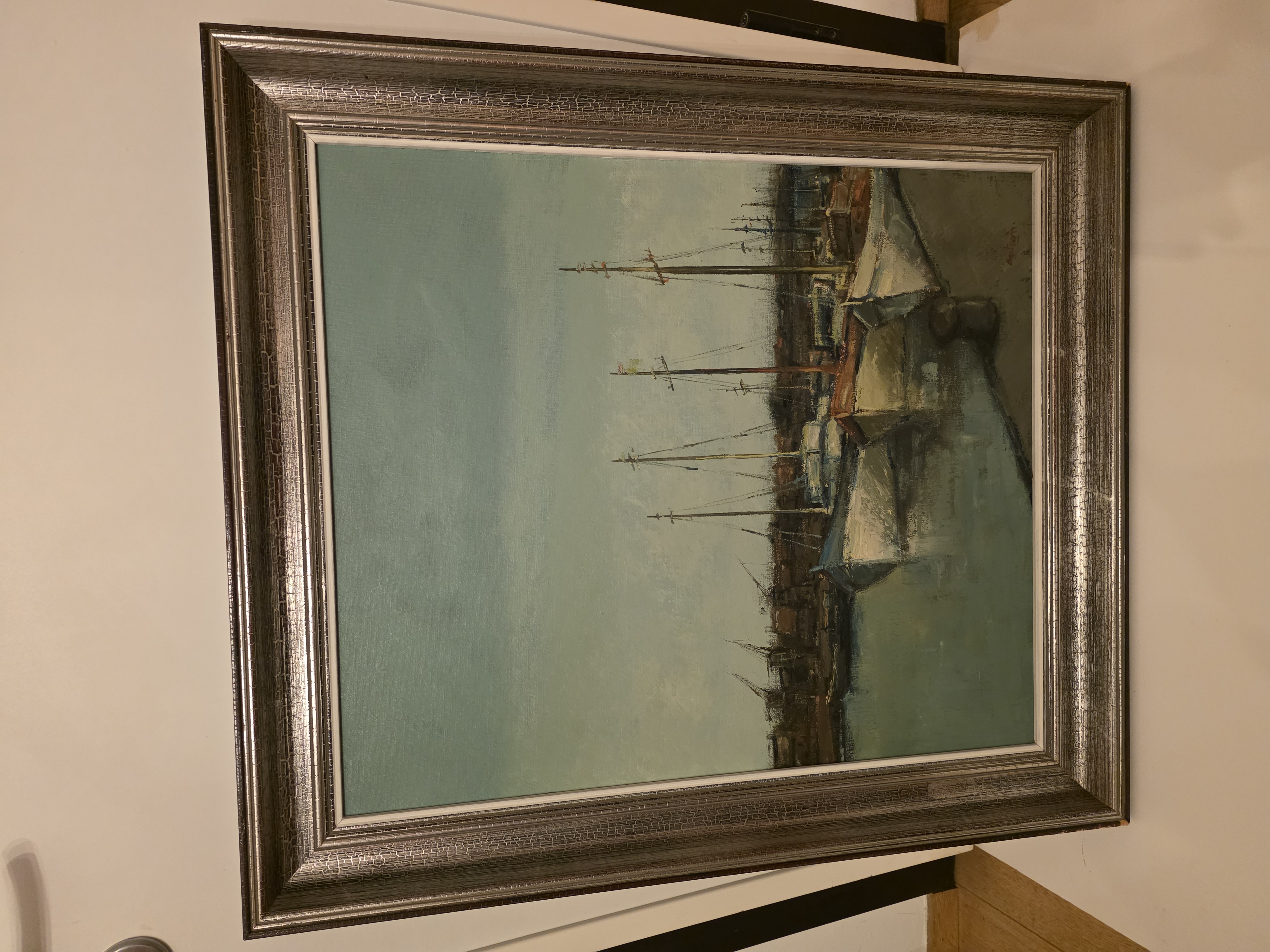 Antoon Herckenrath - Antoon Herckenrath (1907-1977) – Sfeervol havenspectakel met zeilboten – Olie... kopen? Bied vanaf 120!