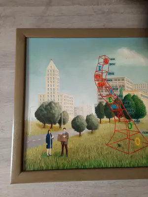 Jos van den Heuvel - landschap met paaseieren kopen? Bied vanaf 100!