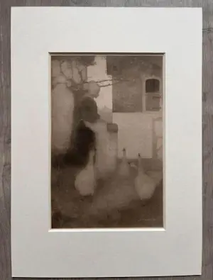 Jan Mankes - Originele Heliogravure Ganzenliesje 1923 kopen? Bied vanaf 110!