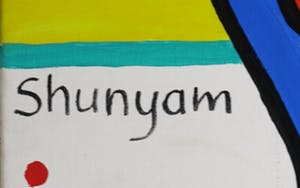 Shunyam - Acryl op doek, Rhapsody in blue - Ingelijst (Groot) kopen? Bied vanaf 250!