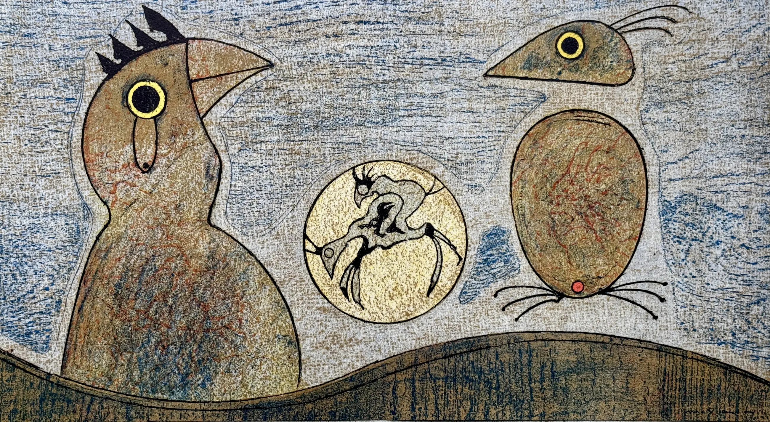 Max Ernst - Rêve surréaliste - Les deux Coqs. Original-Lithographie 1970 kopen? Bied vanaf 280!