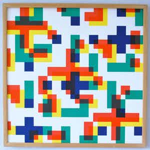 Frits Vanen - zeefdruk: -Structural Formula- 1973 verkocht voor € 105!