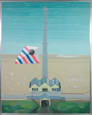 Kees Balvers - Acryl, Strand - Ingelijst kopen? Bied vanaf 100!