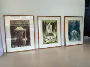 Frank van den Broeck - “Enveloppe” (1993) — drieluik lithografieën. kopen? Bied vanaf 150!
