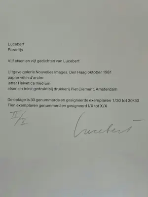 Lucebert - Paradijs 5 etsen kopen? Bied vanaf 1499!
