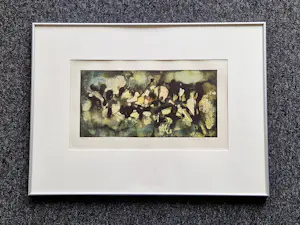 Joost Huizinga - 1964 - Ets en aquatint - oplage 25 - Abstracte compositie - Ingelijst kopen? Bied vanaf 40!