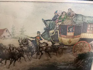Victor Adam - Triptiek van 3 x 19e-eeuwse Handgekleurde Lithografieën (Paardenkoetsen) kopen? Bied vanaf 240!