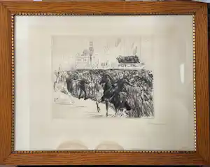Max Liebermann - Militaire optocht met paarden in de stad kopen? Bied vanaf 290!