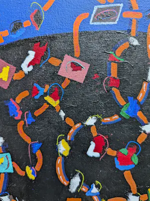 Jack Vissers - Verbinding - acryl op doek kopen? Bied vanaf 50!