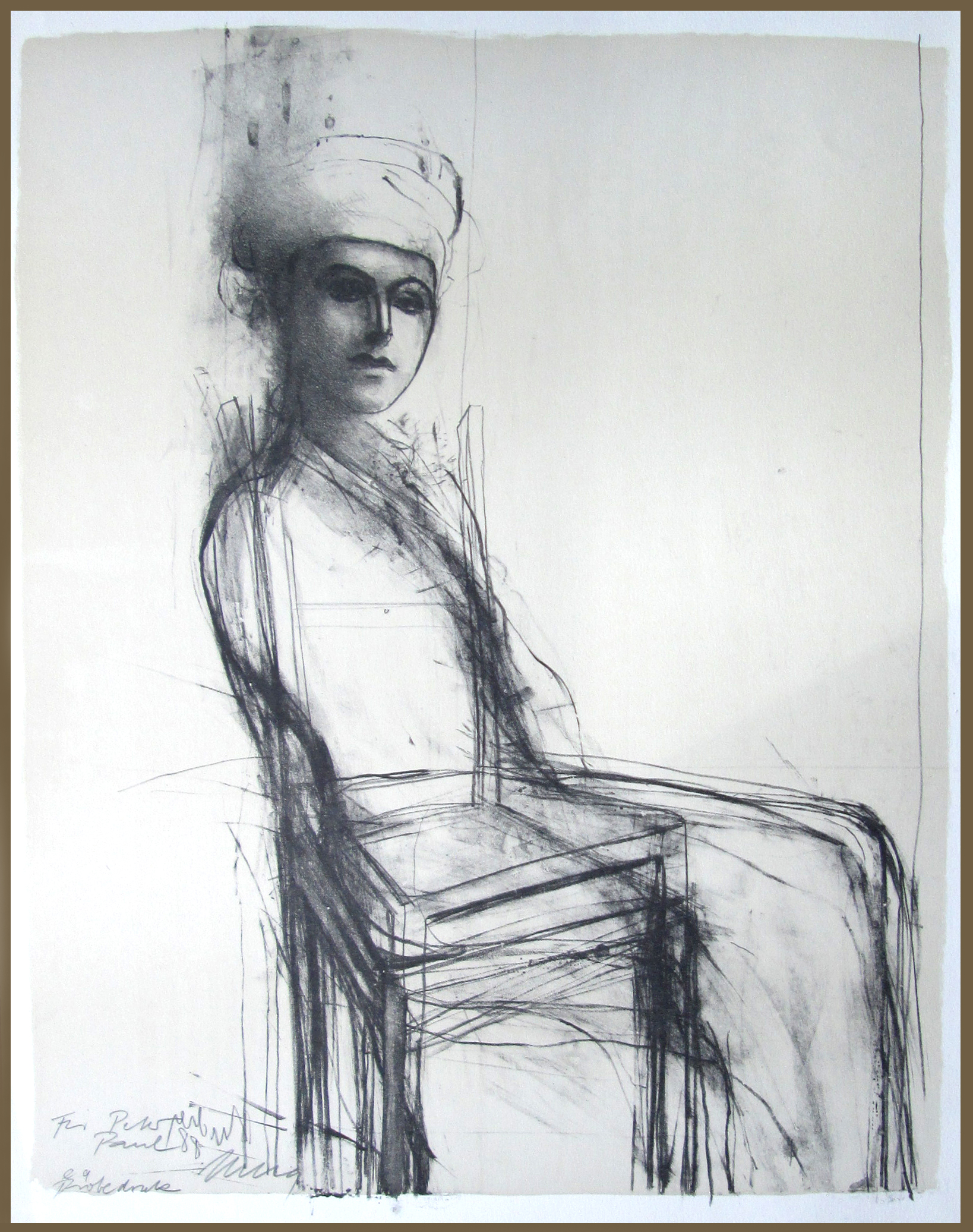 Christiana Mucha - Lithografie -Proefdruk - handgesigneerd 1988 verkocht voor € 125!