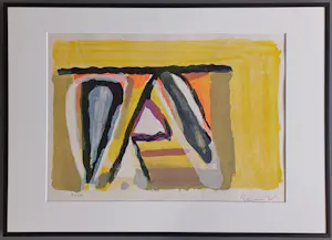 Bram van Velde - ingelijste gesigneerde litho - MP235 - 1976 kopen? Bied vanaf 450!