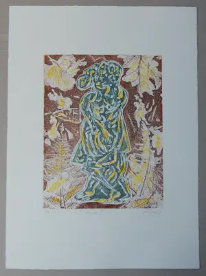Andreas Dress - Elegie 1 - Radierung mit Unikatcharakter, von Hand aquarelliert 2007 kopen? Bied vanaf 50!
