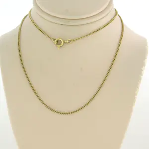 14k geel gouden collier - 45 cm kopen? Bied vanaf 90!