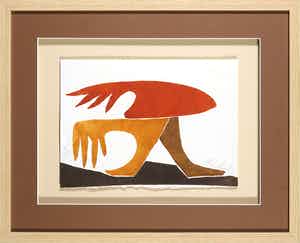 Reinhoud D'Haese - & Italo Calvino, Aquatint (uit zeer kleine oplage!) - Ingelijst verkocht voor € 140!