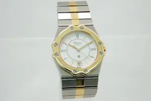 41 - Gedeeltelijk geelgouden met staal Unisex polshorloge Chopard St. Moritz kopen? Bied vanaf 350!