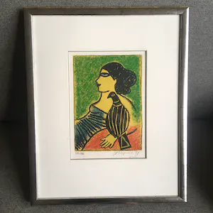 Corneille - Vrouw met vogel kopen? Bied vanaf 89!