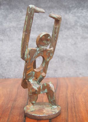Brons (Onbekend) - Abstract vruchtbaarheids beeldje kopen? Bied vanaf 47!