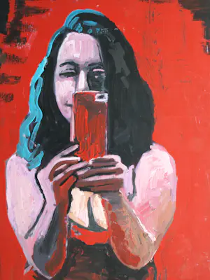 Peter Klashorst - Acrylverf op doek , Mathilda – 120 x 50 cm - 2018 kopen? Bied vanaf 250!