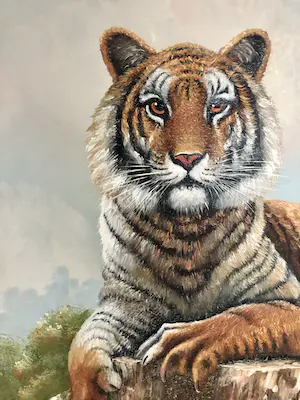 Niet of onleesbaar gesigneerd - siberian tiger kopen? Bied vanaf 1!