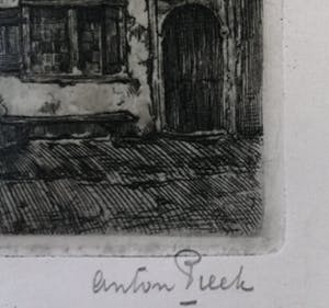 Anton Pieck - Oude gevels Amersfoort kopen? Bied vanaf 100!