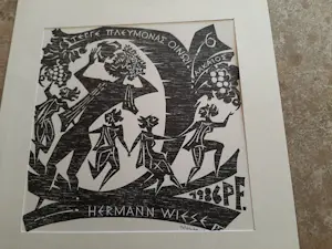 Helga Lange - Houtsnede, Herman Wiesse kopen? Bied vanaf 20!