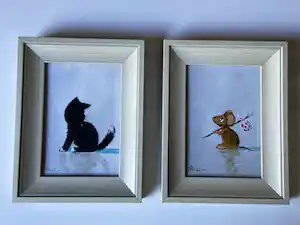 Henk Poeder - Poes en muisje verkocht voor € 135!