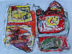 Jacques Doucet - Kleuren litho: Abstracte compositie - Rivages-visages-paysages du Sepik III kopen? Bied vanaf 225!