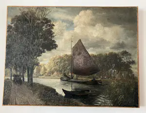 Dirk Meesters - Rivierlandschap kopen? Bied vanaf 145!