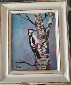 Henk Poeder - Bonte specht verkocht voor € 85!