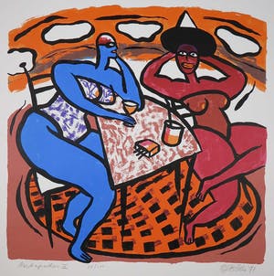 Clemens Briels - Zeefdruk, Antipodes II kopen? Bied vanaf 35!