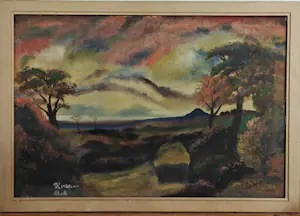 Alphonse Kiabelua - Landschap kopen? Bied vanaf 60!