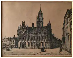 Marius Janssen - Stadhuis te Middelburg provincie Zeeland verkocht voor € 50!