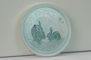 2424 - Puur Zilver 1$ Australia Elizabeth II Munt - Year of the Rabbit -2011 kopen? Bied vanaf 20!