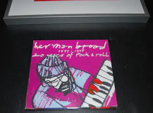 Herman Brood - Ik, de pianoman - zeefdruk -&- dubbel-CD met boekje kopen? Bied vanaf 50!