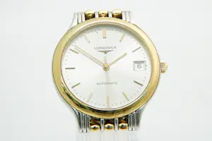 8 - Onedel unisex bicolor polshorloge met band Longines Le Grande Classique kopen? Bied vanaf 240!