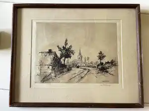Jan Poortenaar - Dorpsgezicht / Holland verkocht voor € 60!