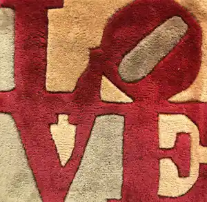 Robert Indiana - "Love" - Teppich - limited Edition - drucksigniert kopen? Bied vanaf 140!