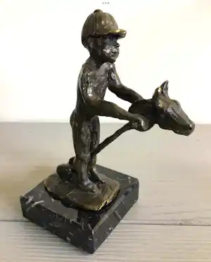 Astrid Veldhuyzen-Koppen - “ Jongen met stokpaardje “ . kopen? Bied vanaf 75!